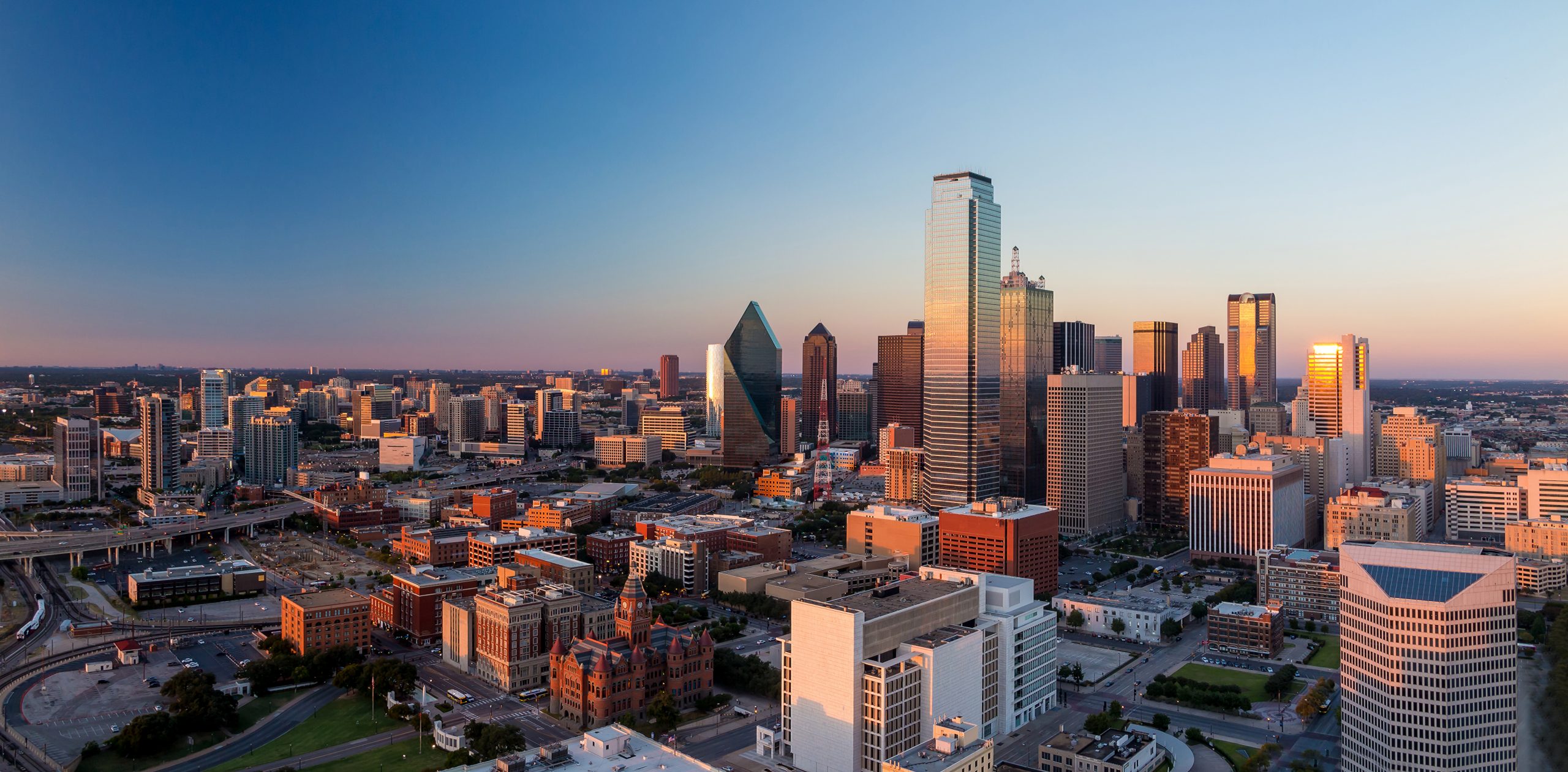 The skyline of Dallas in Texas