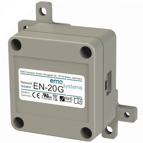 Network isolator EMOSAFE EN-20G with gigabit ethernet
