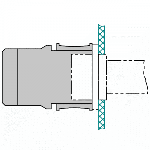 Pictogram for the dust cap Z-2 for network isolator EN-10