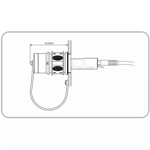 Drawing for the dust cap Z-2 for network isolator EN-10