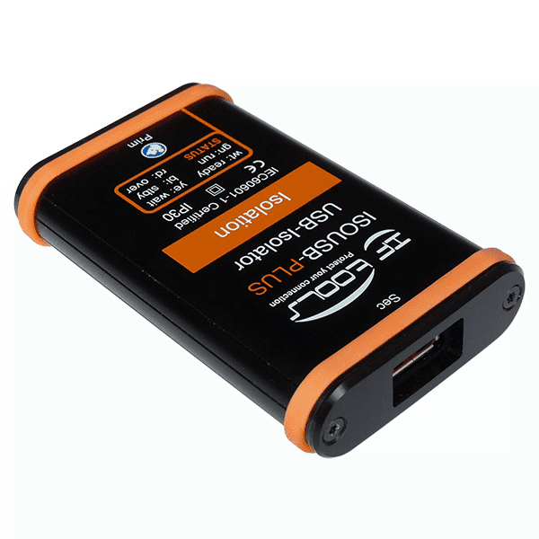 USB-Isolator ISOUSB-PLUS-BOX Typ A mit 12 Mbit/s und Überspannungsschutz