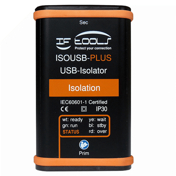 USB isolator ISOUSB-PLUS-BOX with 12 Mbit/s for galvanic isolation