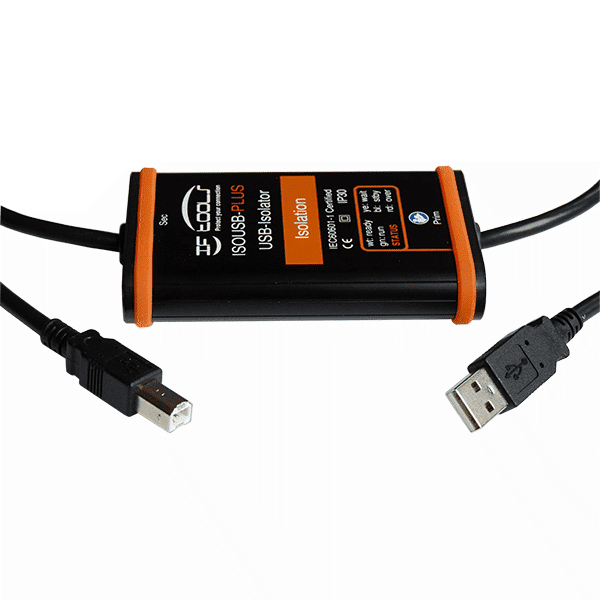 USB isolator ISOUSB-PLUS-CABLE-B with 12 Mbit/s for USB connections