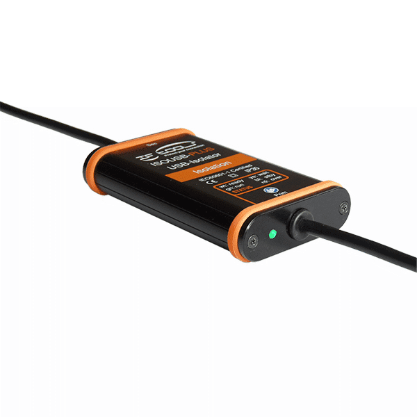 USB isolator ISOUSB-PLUS-CABLE-B with 12 Mbit/s and indicator light