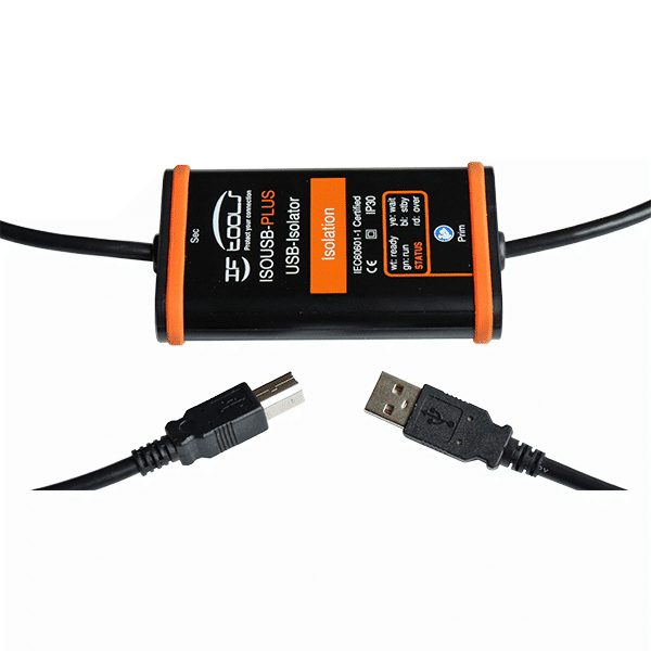 USB isolator ISOUSB-PLUS-CABLE-B with 12 Mbit/s for galvanic isolation