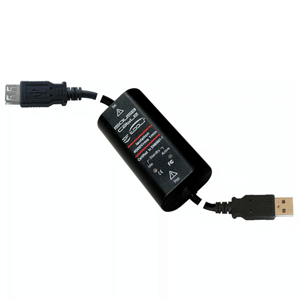 Side view for the the USB isolator ISOUSB-Cable-A